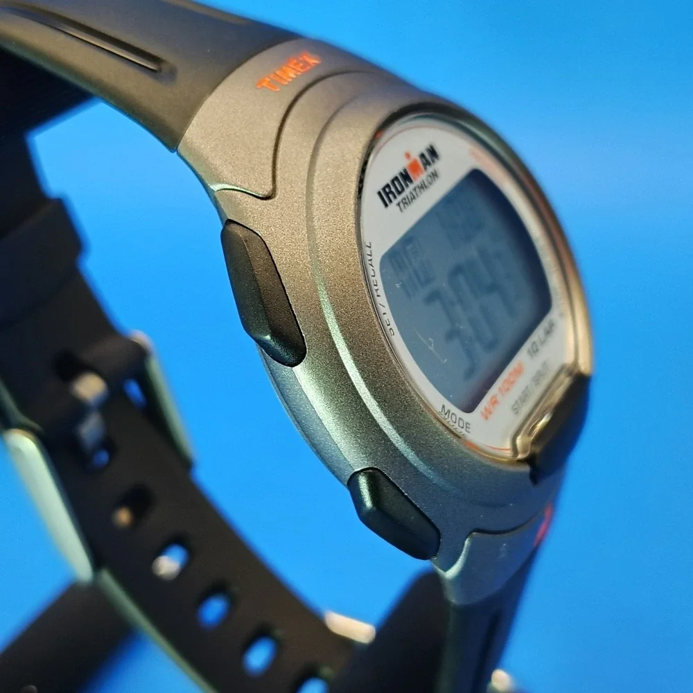 Vintage 2012 Timex Ironman Triathlon 100M 49mm Mens Quartz Digital Sports Watch